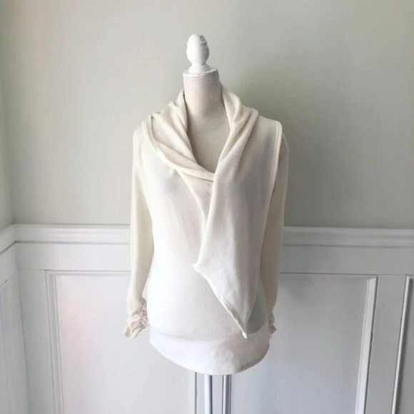 Style Rack Sweaters - Style Rack Ivory Soft Knit Cowl Sweater S